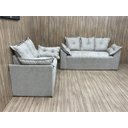 Ver imagem 2 de Conjunto 2 e 3 Lugares Paris Suede - Bege