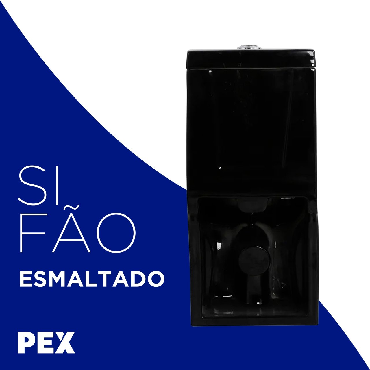 Vaso Sanitário Monobloco Preto Pex Ícaro Produzido em Cerâmica - 6