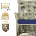 Ver imagem 5 de Jogo Sofá e 2 Poltronas de Área Igapó Alumínio Pintura Fendi Corda Náutica Estofado 10 Trama