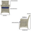 Ver imagem 3 de Jogo Sofá e 2 Poltronas de Área Igapó Alumínio Pintura Fendi Corda Náutica Estofado 10 Trama