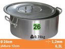 Ver imagem 1 de Cacarola Standard Nr 26 6,3l Real 9126