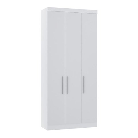 Guarda Roupa Dormitório Modulado Alpes 3 Portas C/ Cabideiro - Módulo Roupeiro Alpes - Luciane:branc