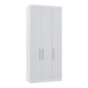 Ver imagem 1 de Guarda Roupa Dormitório Modulado Alpes 3 Portas C/ Cabideiro - Módulo Roupeiro Alpes - Luciane:branc