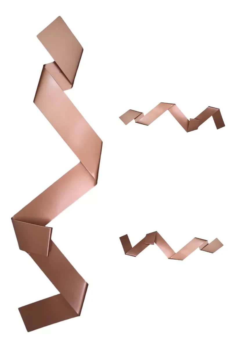 Ver imagem 1 de Escultura Parede Decoração Salas Hall Escadas Escritório Exclusivo no Brasil Home Decor Cobre