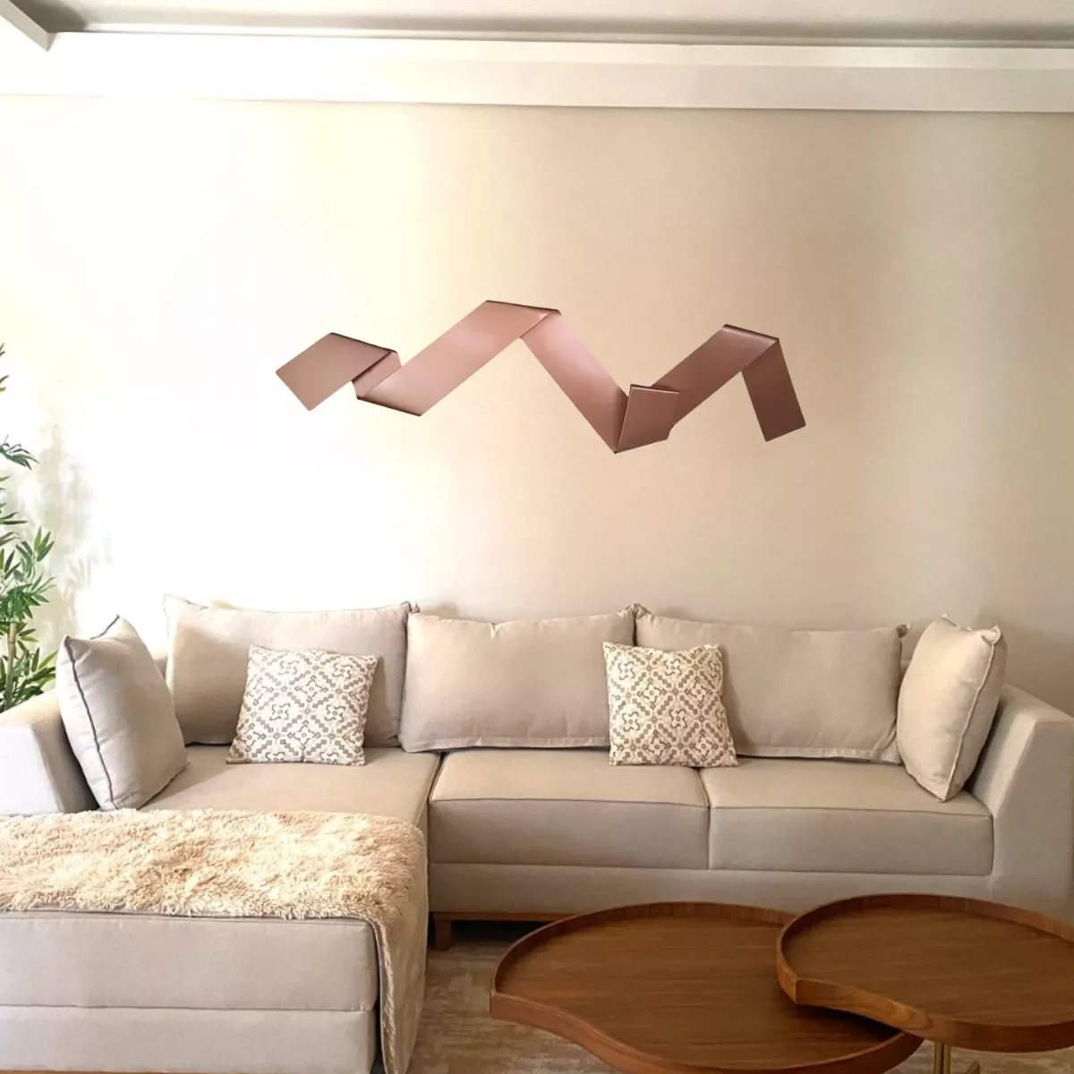 Ver imagem 3 de Escultura Parede Decoração Salas Hall Escadas Escritório Exclusivo no Brasil Home Decor Cobre