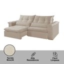 Ver imagem 5 de Sofá 250cm Braço 25cm Exclusive Retrátil e Reclinável Meu Sofá Online