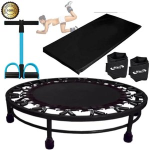 Kit Aeróbico Mini Jump+Colchonete + Extensor + Caneleira 3Kg