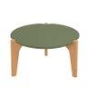 Mesa de Centro Mdf Usinado Florida 55cm Lukaliam Verde Floresta/freijo - 1