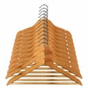 Ver imagem 1 de Kit 12 Cabide de Madeira Rrister Premium Resistente com Cava