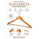 Ver imagem 5 de Kit 12 Cabide de Madeira Rrister Premium Resistente com Cava