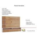 Ver imagem 4 de Painel Home para Tv até 65 Polegadas 1 Porta Versalhes Mel e Off 180cm