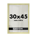 Ver imagem 1 de Moldura 30x45cm com Vidro e Fundo para Quadros Fotos Imagens Decoração Certiciados Quarto Sala:carva