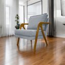 Ver imagem 2 de Poltrona Shine Decorativa Reforçada para Sala Escritório Recepção Tecido Bouclé Premium