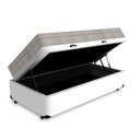 Ver imagem 3 de Cama Box Baú Solteiro Branca + Colchão Molas Ensacadas - Ortobom - Airtech Springpocket Branco