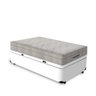 Cama Box Baú Solteiro Branca + Colchão Molas Ensacadas - Ortobom - Airtech Springpocket Branco - 2