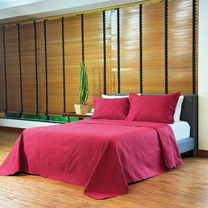 Cobreleito Liso King Intenso 2,60 M X 2,80 M com 3 Pecas - Vinho