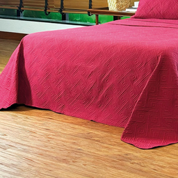 Cobreleito Liso King Intenso 2,60 M X 2,80 M com 3 Pecas - Vinho - 4