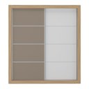 Ver imagem 7 de Guarda-roupas Casal 2 Portas de Correr 4 Gavetas Dallas Multimóveis Mp4270 Branco/lacca Fumê