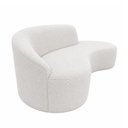 Ver imagem 2 de Sofá Curvo 230cm Braço Lado Esquerdo Mavie Bouclé Cinza - Sallar Home