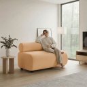 Ver imagem 2 de Sofá Namoradeira e KIT2 Poltronas Decorativa para Sala Zarah Bouclê D03 - D'Rossi