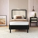 Ver imagem 6 de Cama Solteiro Palhinha Oslo 27058 Pes Madeira 102 Cm Nero Artesano