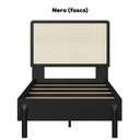 Ver imagem 4 de Cama Solteiro Palhinha Oslo 27058 Pes Madeira 102 Cm Nero Artesano