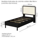 Ver imagem 3 de Cama Solteiro Palhinha Oslo 27058 Pes Madeira 102 Cm Nero Artesano