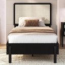 Ver imagem 2 de Cama Solteiro Palhinha Oslo 27058 Pes Madeira 102 Cm Nero Artesano