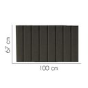 Ver imagem 2 de Painel Estofada Carla 100cm Solteiro Para Cama Box Quarto Linho Marrom - Gat Magazine