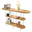 Ver imagem 4 de Estante Home Theater Titan Off White Cinamomo e Aparador Infinity Cinamomo - Hb Móveis