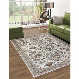 Tapete Sala Classico Oriental 100x150 Cm Tipo Belga 51 Cinza - 1