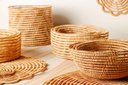 Ver imagem 3 de Conjunto 3 Cestos Redondos de Fibra Natural Palm - Lyor