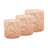Conjunto 3 Cestos Redondos de Fibra Natural Palm - Lyor - 1
