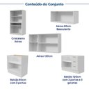 Ver imagem 6 de Cozinha Modulada 5 Peças 2 Aéreo 2 Balcão sem Tampo 1 Cristaleira Marselha CabeCasa MadeiraOriginals