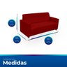 Sofá para Sala de Estar Moderno Confortável Veneza Suede - 6