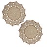Jogo Americano Capuccino Cobre Crochê 35cm Kit 2pc - 1