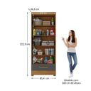Ver imagem 3 de Armário Multiuso 100% MDF 2 Portas 1 Gaveta Smart Espresso Móveis Cinza/Cinamomo/Chumbo