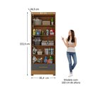 Ver imagem 3 de Armário Multiuso 100% MDF 2 Portas 1 Gaveta Smart Espresso Móveis Cinza/Cinamomo/Chumbo