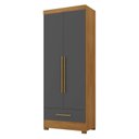 Ver imagem 2 de Armário Multiuso 100% MDF 2 Portas 1 Gaveta Smart Espresso Móveis