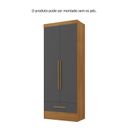 Ver imagem 4 de Armário Multiuso 100% MDF 2 Portas 1 Gaveta Smart Espresso Móveis Cinza/Cinamomo/Chumbo