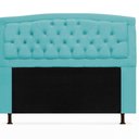 Ver imagem 2 de Kit Cabeceira Geovana Plus Com Calçadeira Azul 195cm King