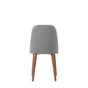 Ver imagem 1 de Conjunto de Jantar Mesa com Vidro Avena 6 Cadeiras New Drop - Canella C/ Cinza