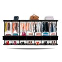 Ver imagem 1 de Guarda Roupa Closet Aramado Modulado Gaveta Mdf 4,30m - Preto