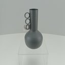 Ver imagem 4 de Vaso Garrafa Decorativo de Metal Cinza 22x10x10cm Enfeite Sala Mesa Estante