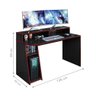 Mesa de Computador Gamer Kenzy Preto Vermelho - 2