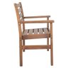 Cadeira com Braço Rústica de Madeira Maciça - Natural - 4