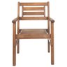 Cadeira com Braço Rústica de Madeira Maciça - Natural - 5