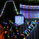 Ver imagem 1 de Mangueira Led Flexivel Redonda Pisca Pisca 10 Metros 180 Leds 8 Modos de Iluminação para Decoração D