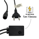 Ver imagem 3 de Mangueira Led Flexivel Redonda Pisca Pisca 10 Metros 180 Leds 8 Modos de Iluminação para Decoração D