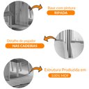 Ver imagem 5 de Sala de Jantar Mesa Olímpia 120cm Mdf Vidro Canto Copo com 4 Cadeiras Athenas Moderna